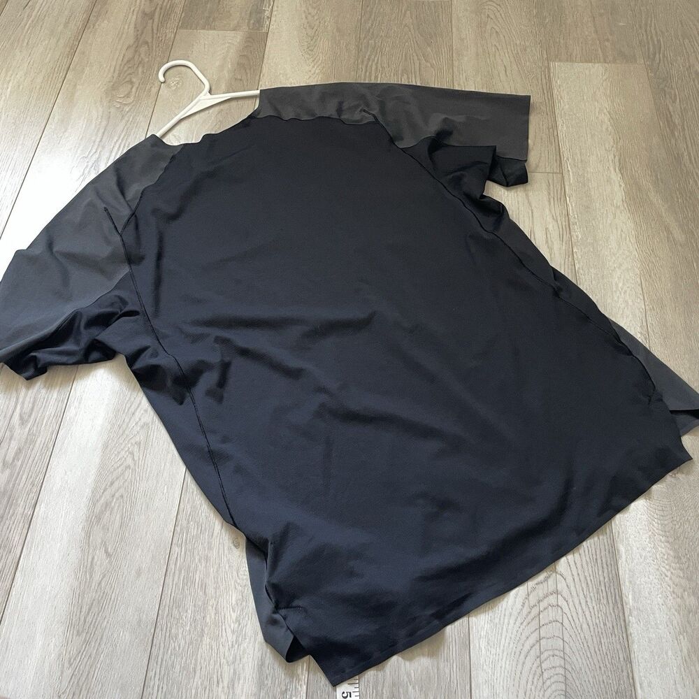 Arc'teryx Workout Tshirt norvan crew mens Black (large) outdoor running gorpcore - Picture 4 of 8